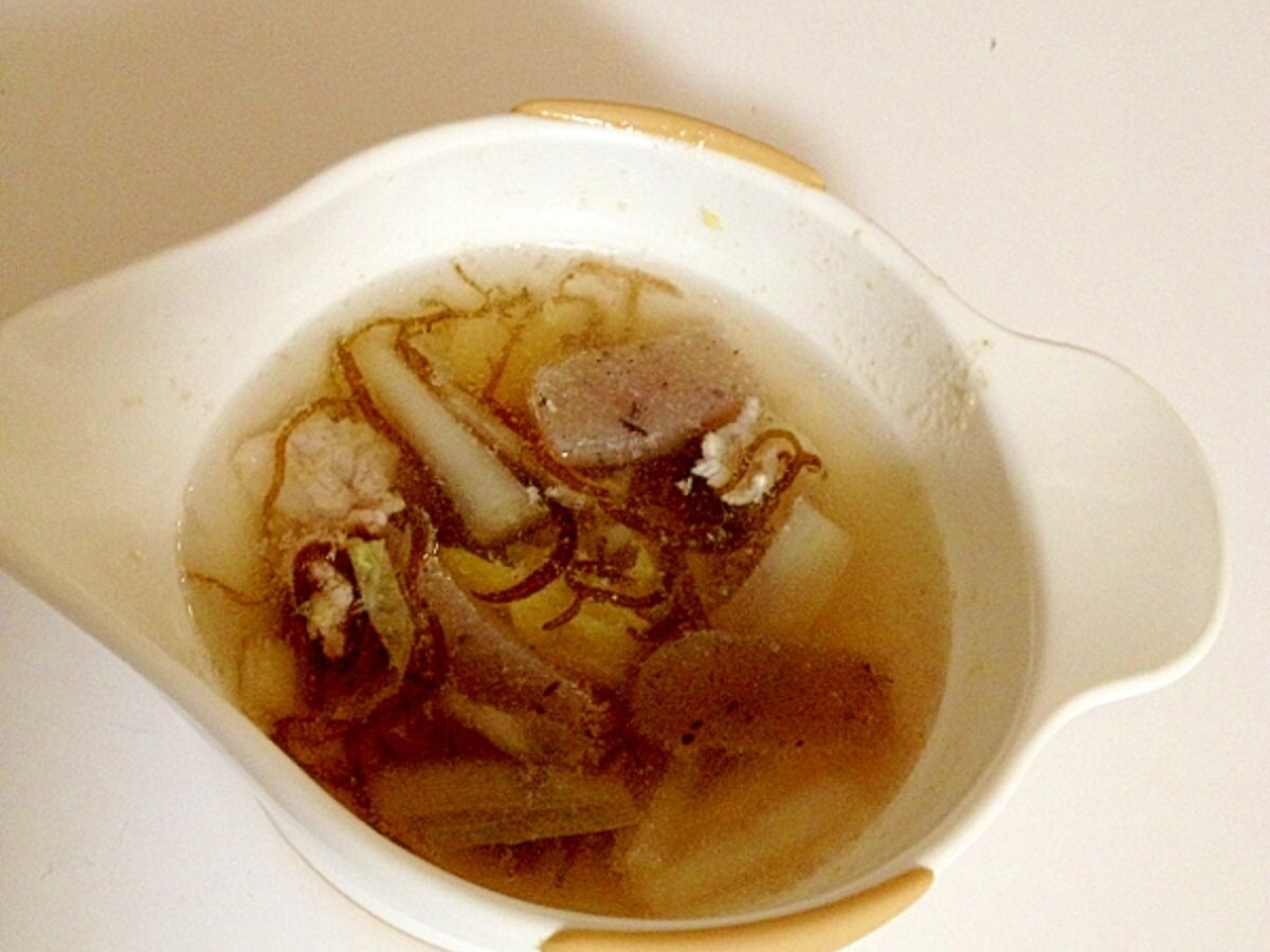 もずく入り豚汁 離乳食 レシピ 作り方 By とっこ 楽天レシピ